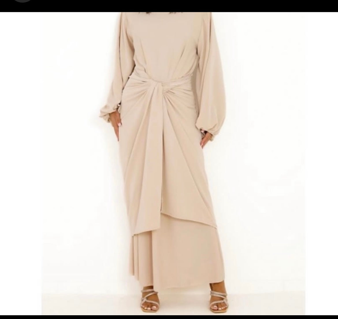 Ensemble Abaya avec paréo